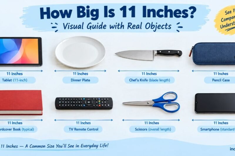 How Big Is 11 Inches? Visual Guide with Real Objects
