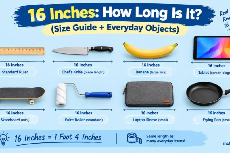 16 Inches: How Long Is It? (Size Guide + Everyday Objects)