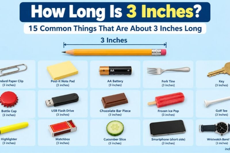 How Long Is 3 Inches? 15 Common Things That Are About 3 Inches Long
