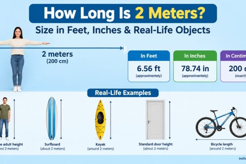 How Long Is 2 Meters? Size in Feet, Inches & Real-Life Objects