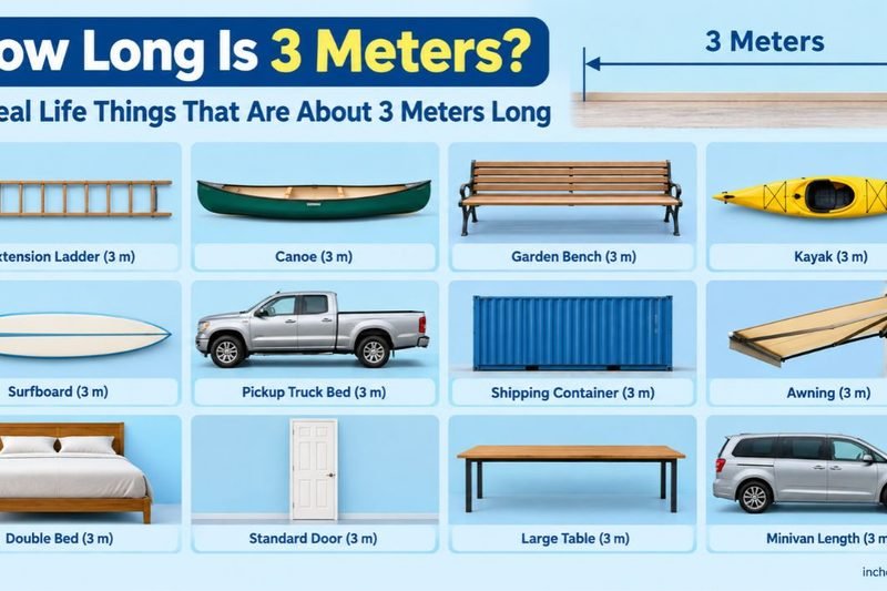 How Long Is 3 Meters? 12 Real Life Things That Are About 3 Meters Long