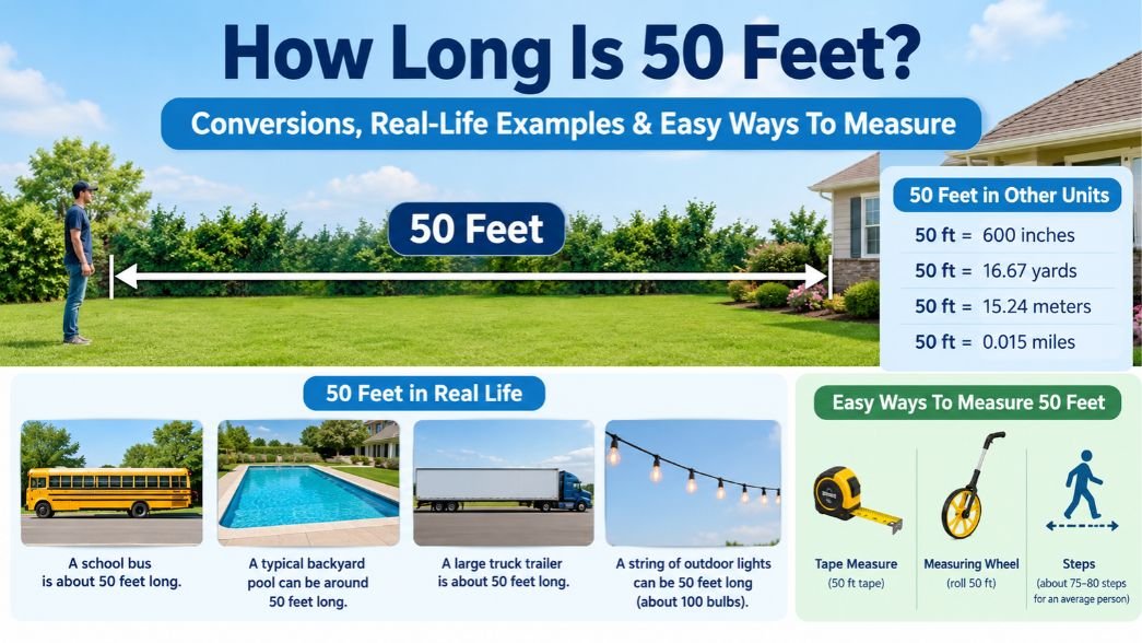 How Long Is 50 Feet